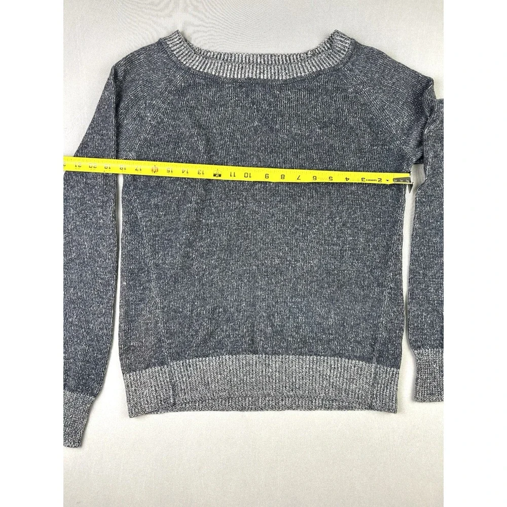 The Gap Women's M Navy Blue Heather Nylon & Wool‎ Crewneck Pullover Sweater